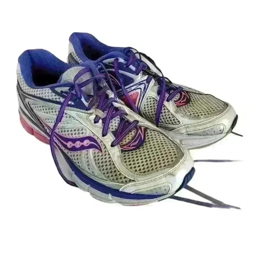 Saucony Omni 12  Gray Bright purple Running 10.5